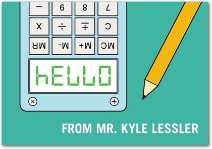 Hello Calculator Card from Tiny Prints