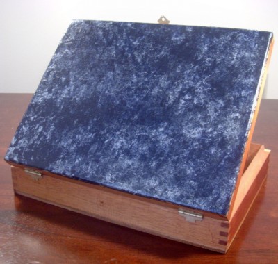 DIY Marble faux finish cigar box from Giani