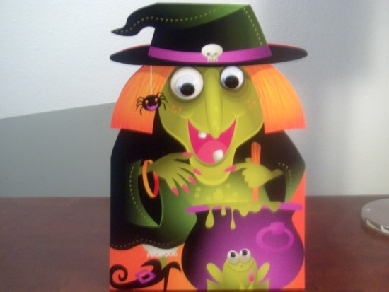Stand up oversized witch card from Hallmark