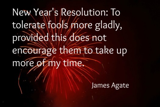 New Years Eve Tolerate Fools quote