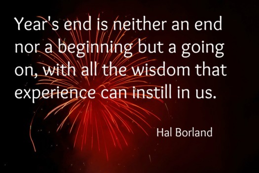 New Years Eve Hal Borland quote