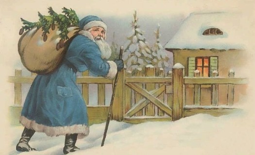 Vintage Christmas Santa Post Card