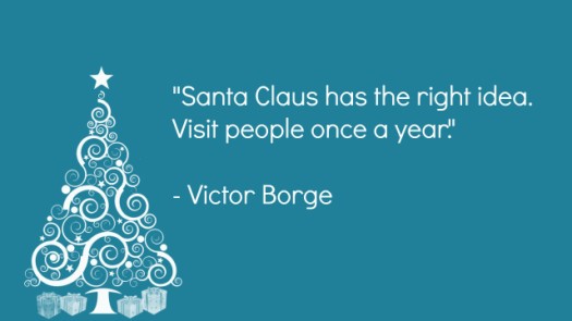 Victor Borge Santa Claus Christmas Quote