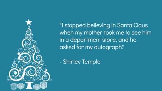 Shirley Temple Santa Claus Quote