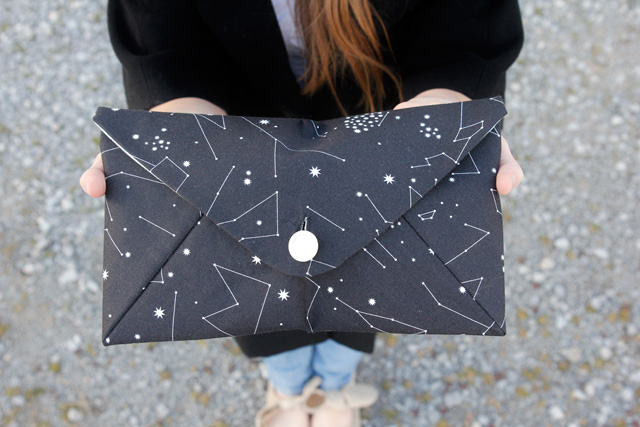 Make your own envelope clutch