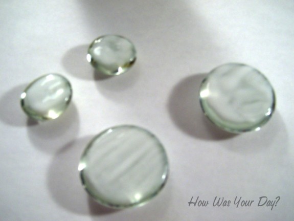 Glitter Glass Marbles step 1