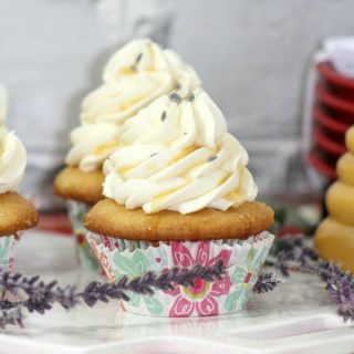 Honey Lavender Cupcakes with Honey Buttercream