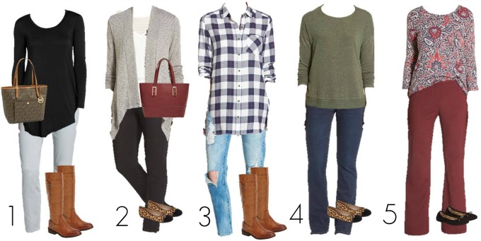 Nordstrom Mix and Match Wardrobe for Fall