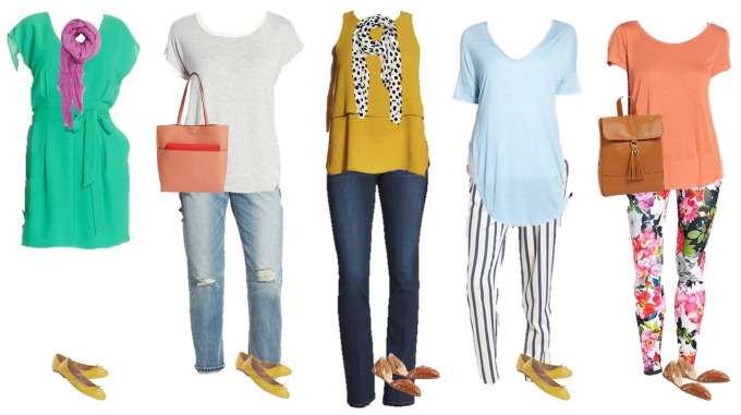 Colorful Spring Mix and Match Wardrobe from Nordstrom