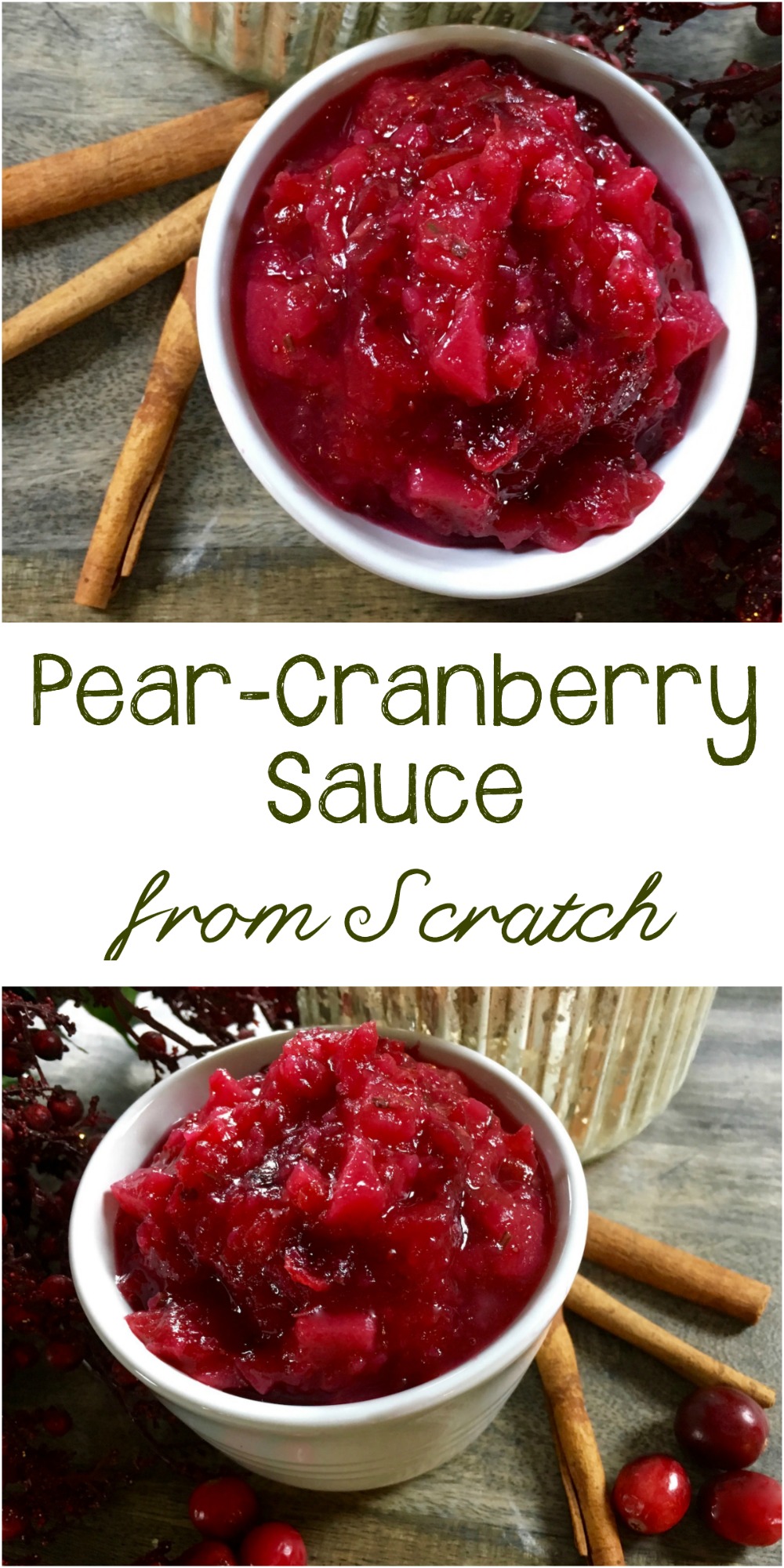 Skinnytaste cranberry pear sauce