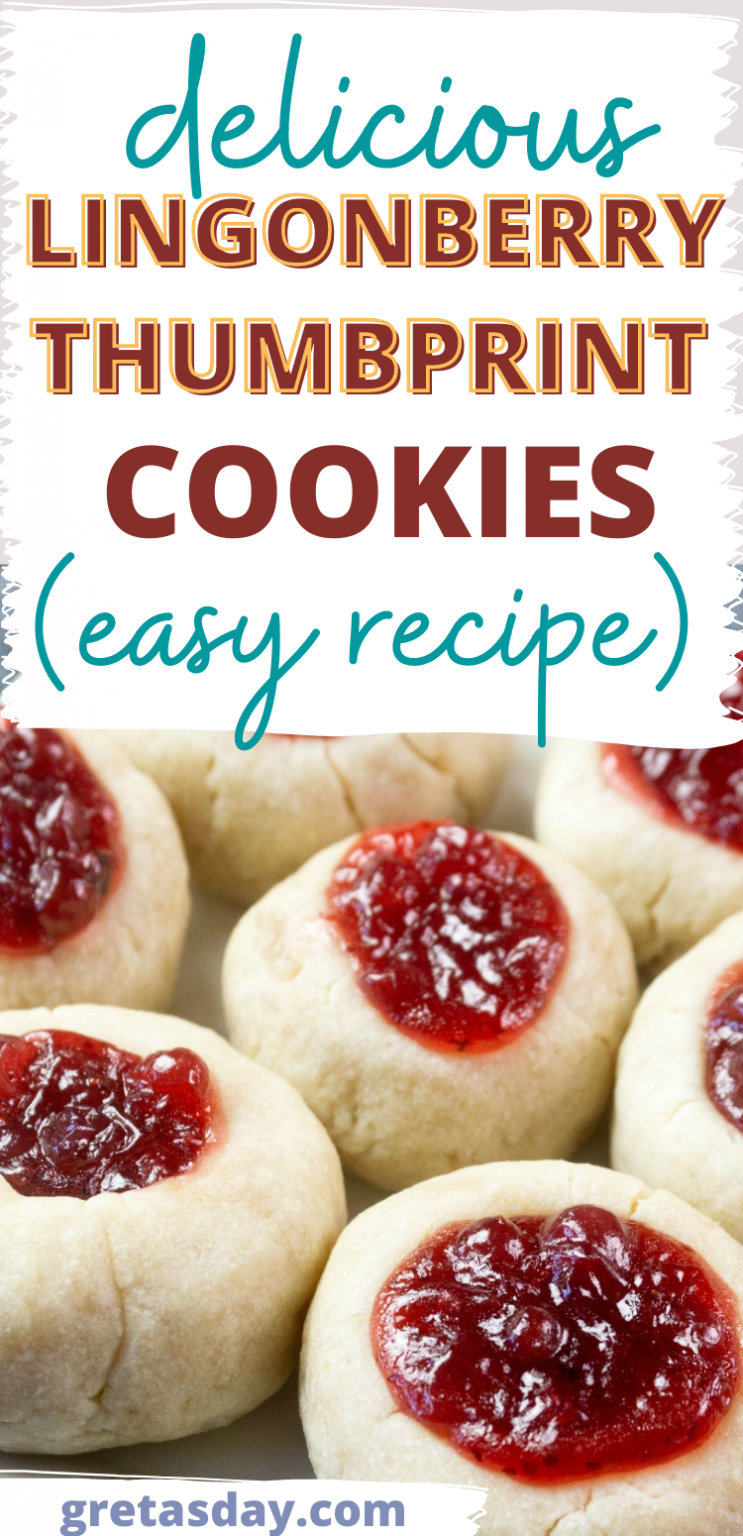 Lingonberry Thumbprint Cookies