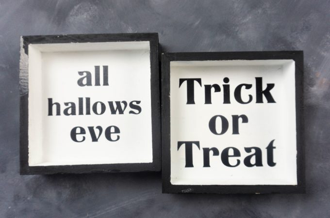 Halloween Shadow Box tutorial for Cricut