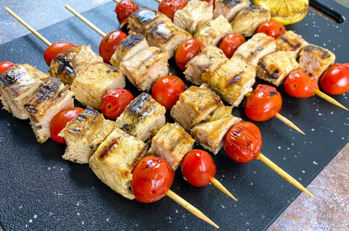 Grilled Greek Chicken Skewers