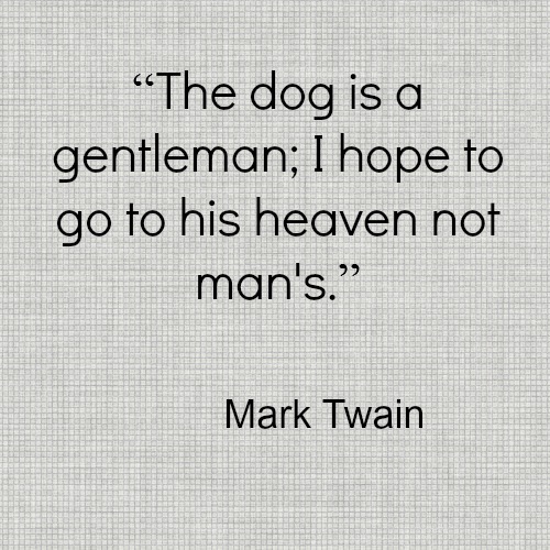 Mark Twain Dog Quote